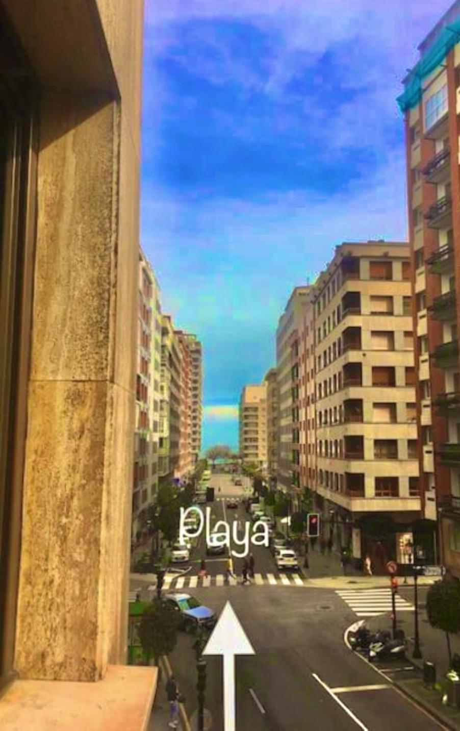 Rocamar Centro Playa San Lorenzo - Parking Gratuito Gijón Exterior foto
